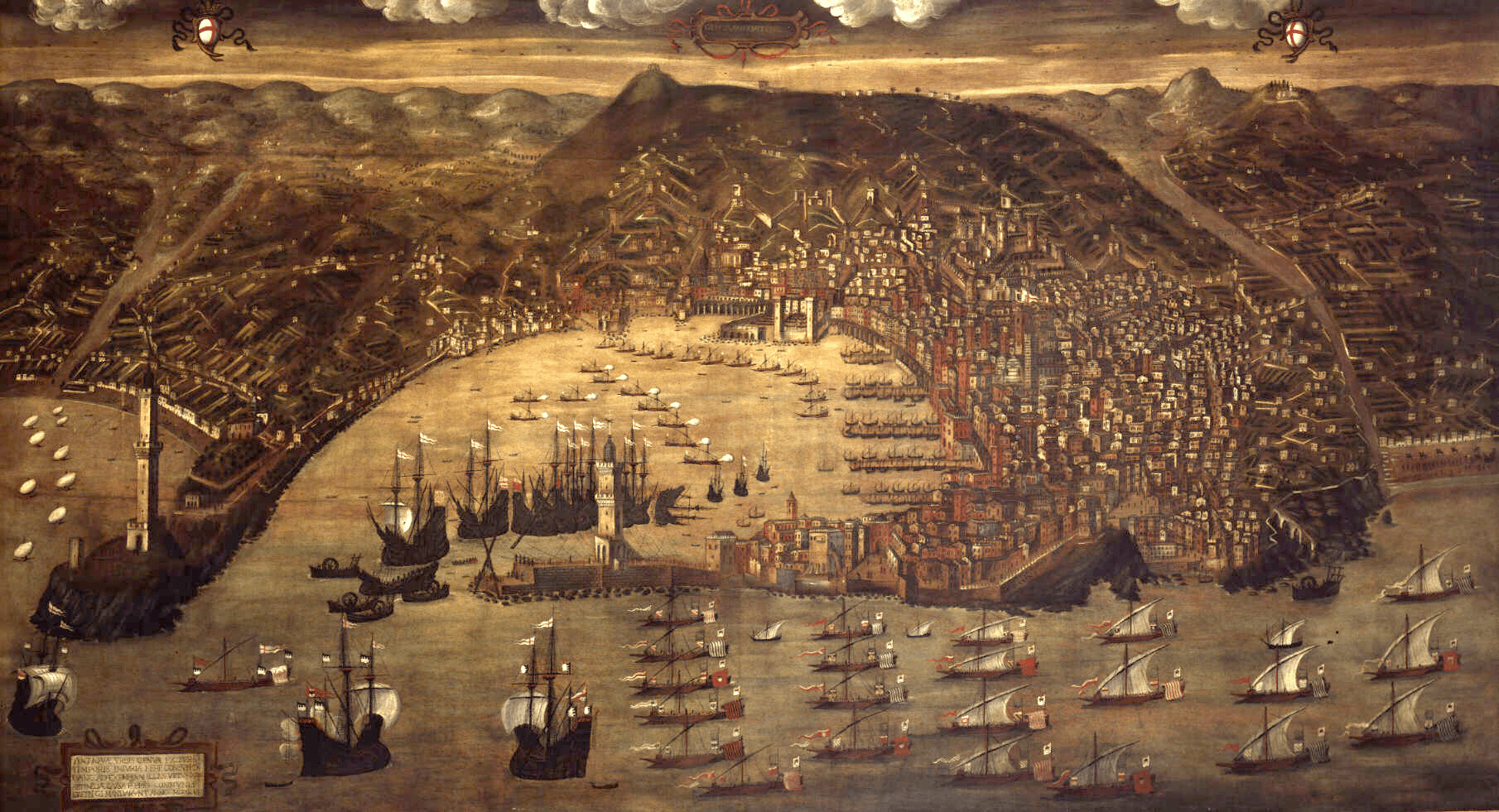 View of Genoa in 1481