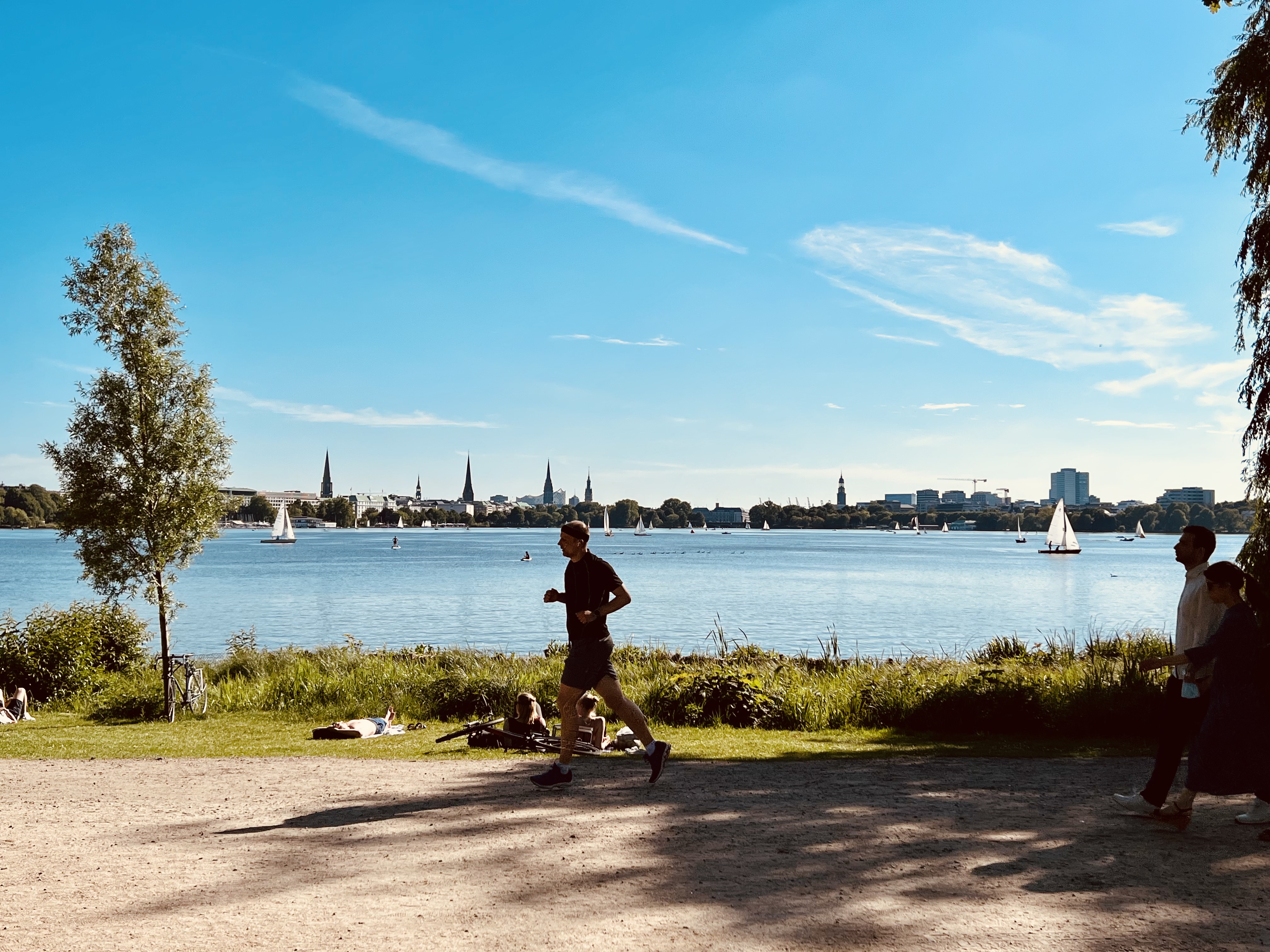 Blick auf die Außenalster